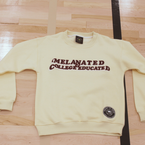 Melanated & College Educated Crewneck-Cookie Sundae